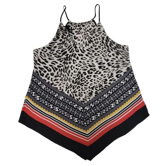 IZ Byer Bandana Style Multiprint Multicolor Top Size M - Picture 1 of 10